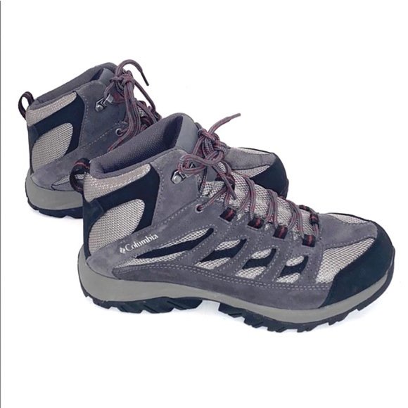 Columbia Unisx Gray Crestwood Mid Waterproof Hiking Boot main image 12